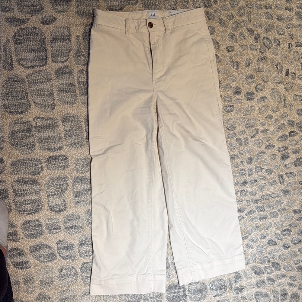 GAP Cream Chinos Classic Straight-Leg